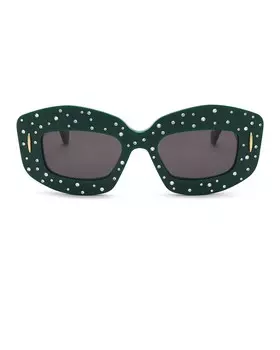 Солнцезащитные очки Anagram Starry Night Loewe, цвет Shiny Dark Green & Smoke