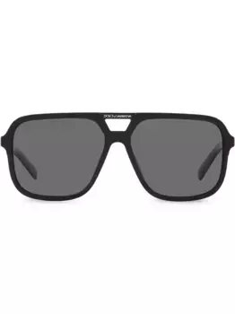 Солнцезащитные очки Angel в оправе навигатор Dolce & Gabbana Eyewear, черный