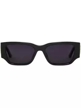 Солнцезащитные очки ANINE BING в прямоугольной оправе, черный