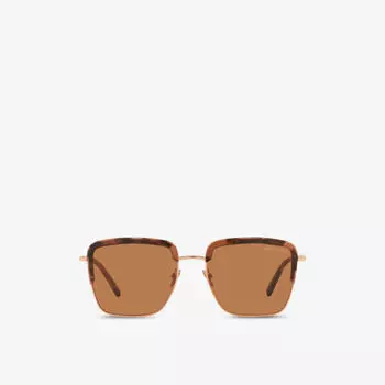 Солнцезащитные очки AR6126 в квадратной оправе из ацетата ацетата Giorgio Armani, желтый