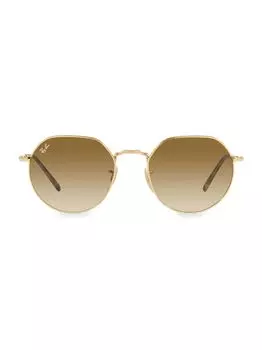 Солнцезащитные очки Arista RB3565 квадратной формы 53 мм Ray-Ban, золотой