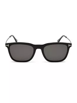 Солнцезащитные очки Arnaud-02 53MM с геометрическим рисунком Tom Ford, черный