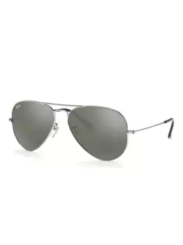 Солнцезащитные очки Aviator Classic Ray-Ban, серебяный