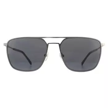Солнцезащитные очки aviator из матовой бронзы Lacoste, серый