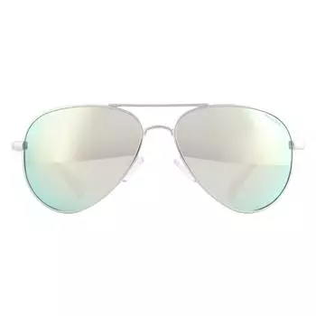 Солнцезащитные очки aviator с зеркальной поляризацией и палладиевым серебром Polaroid, серый