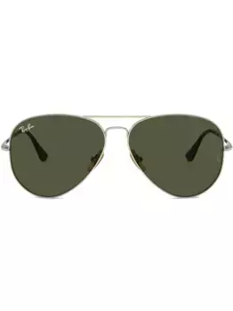 Солнцезащитные очки Aviator Titanium Ray-Ban, золотой