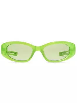 Солнцезащитные очки Awave GRC3 в прямоугольной оправе Gentle Monster, зеленый