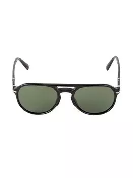 Солнцезащитные очки-авиаторы 52 мм Persol, черный