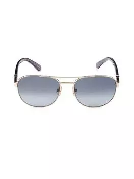 Солнцезащитные очки-авиаторы 56MM Kate Spade New York, серый