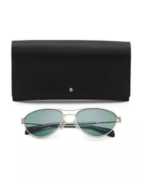 Солнцезащитные очки-авиаторы 58 мм Rag & Bone, бирюзовый