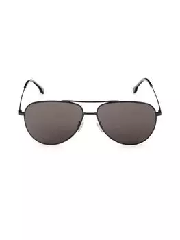 Солнцезащитные очки-авиаторы 63MM Boss, черный