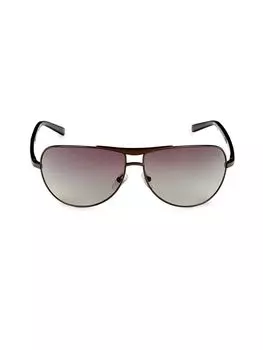 Солнцезащитные очки-авиаторы 68MM Timberland, цвет Gunmetal