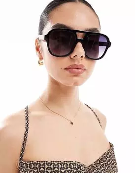 Солнцезащитные очки-авиаторы AIRE с гидромассажем черного цвета