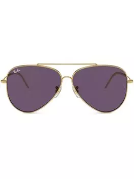 Солнцезащитные очки-авиаторы Aviator Reverse Ray-Ban, золотистый