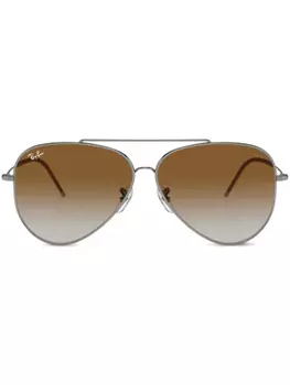 Солнцезащитные очки-авиаторы Aviator Reverse Ray-Ban, коричневый