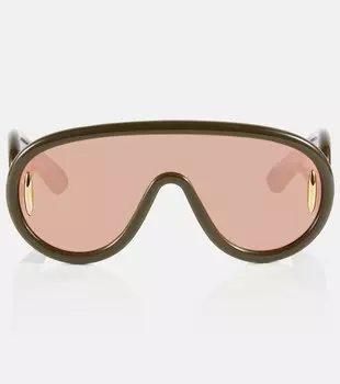 Солнцезащитные очки-авиаторы большого размера Loewe, розовый