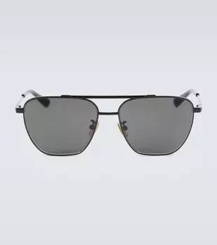 Солнцезащитные очки-авиаторы Bottega Veneta, черный