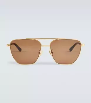 Солнцезащитные очки-авиаторы Bottega Veneta, золотой