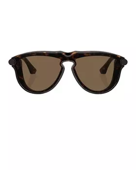 Солнцезащитные очки-авиаторы Burberry, цвет Dark Havana