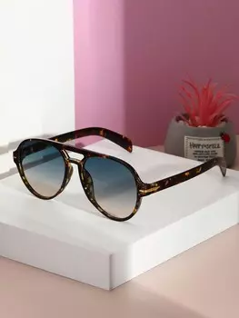 Солнцезащитные очки-авиаторы, черный