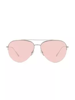 Солнцезащитные очки-авиаторы Cleamons 60 мм Oliver Peoples, серебряный