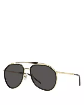 Солнцезащитные очки-авиаторы Dolce & Gabbana, 57 мм, золотой