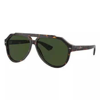Солнцезащитные очки-авиаторы Dolce & Gabbana DG 4452 502/71 60 мм унисекс, цвет havana