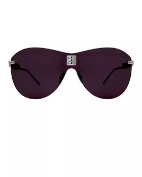 Солнцезащитные очки-авиаторы Givenchy, цвет Palladium & Crystal