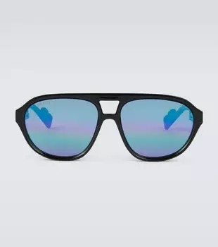 Солнцезащитные очки-авиаторы Gucci, разноцветный