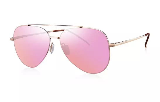 Солнцезащитные очки-авиаторы из титанового сплава унисекс BOLON, BL8010E68-Transparent Orange