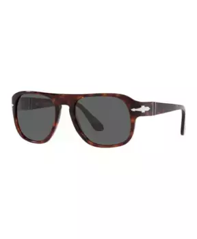 Солнцезащитные очки авиаторы Jean темные Гавана Persol, коричневый