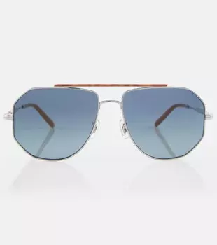 Солнцезащитные очки-авиаторы Moraldo из коллаборации с Oliver Peoples Brunello Cucinelli, серый