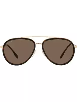 Солнцезащитные очки-авиаторы Oliver Burberry Eyewear, золотой
