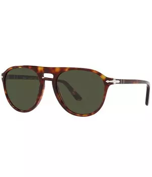 Солнцезащитные очки-авиаторы Persol унисекс PO3302S Гавана 55 мм, коричневый