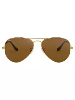 Солнцезащитные очки-авиаторы Ray-Ban, коричневый