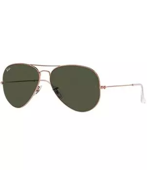 Солнцезащитные очки-авиаторы Ray-Ban унисекс 0RB3025 58 мм, розовый