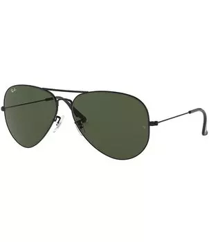 Солнцезащитные очки-авиаторы Ray-Ban унисекс 0RB3026 62 мм, черный