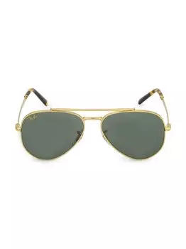 Солнцезащитные очки-авиаторы RB3625 55 мм Ray-Ban, зеленый