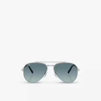 Солнцезащитные очки-авиаторы RB3625 в металлической оправе Ray-Ban, серебряный