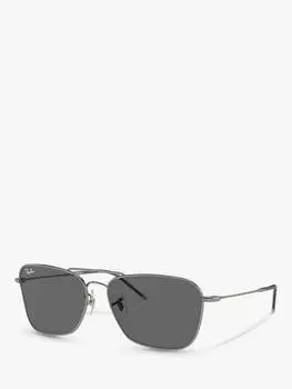 Солнцезащитные очки-авиаторы rbr0102s унисекс caravan reverse Ray-Ban, цвет Gunmetal/Grey