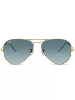 Солнцезащитные очки-авиаторы с эффектом градиента Ray-Ban, золотой