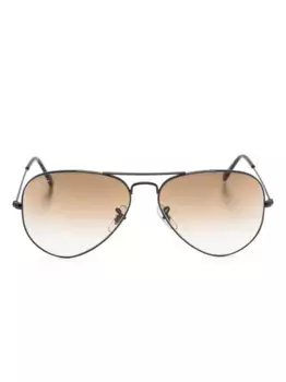 Солнцезащитные очки-авиаторы с эффектом градиента Ray-Ban, черный