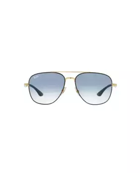 Солнцезащитные очки-авиаторы с двойной перемычкой из золотистого металла Ray-Ban, золотой