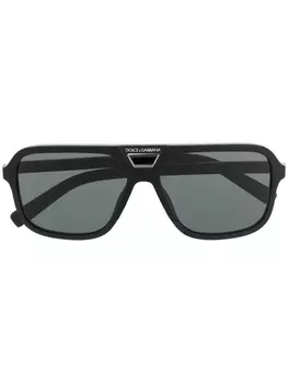 Солнцезащитные очки-авиаторы с логотипом Dolce & Gabbana Eyewear, черный