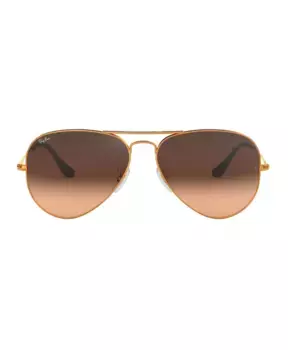 Солнцезащитные очки авиаторы с металлическими кристаллами унисекс Ray-Ban, коричневый