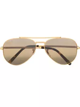 Солнцезащитные очки-авиаторы с зеркальными линзами Ray-Ban, золотой