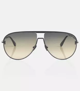 Солнцезащитные очки-авиаторы Theo Tom Ford, черный