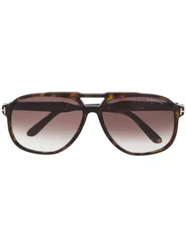 Солнцезащитные очки-авиаторы TOM FORD Eyewear, коричневый