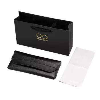 Солнцезащитные очки-авиаторы унисекс MUYKUY, MK257YJ-005 Transparent White Blue Frame with Yellow Lens