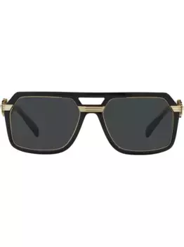 Солнцезащитные очки-авиаторы Vintage Icon Versace Eyewear, черный